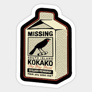 Missing: South Island Kōkako Sticker